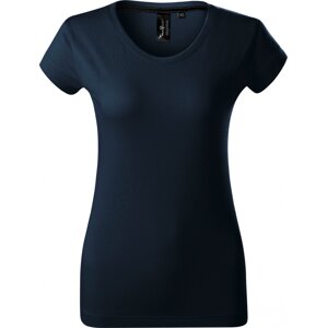 MALFINI Premium® Exkluzivní dámské tričko s hlubším výstřihem 160 g/m Barva: modrá námořní, Velikost: XXL