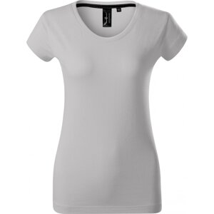 MALFINI Premium® Exkluzivní dámské tričko s hlubším výstřihem 160 g/m Barva: stříbrná šedá, Velikost: S