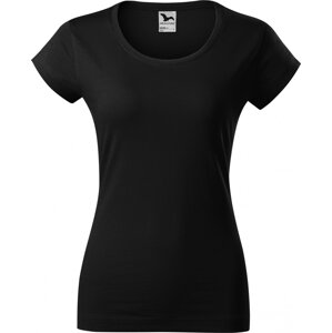 MALFINI® Dámské tričko Viper s kratšími rukávky a hlubším výstřihem Barva: Černá, Velikost: S