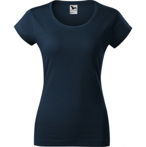 MALFINI® Dámské tričko Viper s kratšími rukávky a hlubším výstřihem Barva: modrá námořní, Velikost: XXL