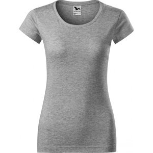 MALFINI® Dámské tričko Viper s kratšími rukávky a hlubším výstřihem Barva: Šedý melír tmavý, Velikost: L
