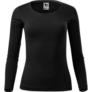 MALFINI® Dámské bavlněné triko Malfini s dlouhým rukávem 160 g/m Barva: Černá, Velikost: XXL