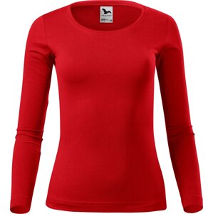 MALFINI® Dámské bavlněné triko Malfini s dlouhým rukávem 160 g/m Barva: Červená, Velikost: XXL