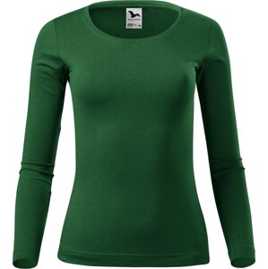 MALFINI® Dámské bavlněné triko Malfini s dlouhým rukávem 160 g/m Barva: Zelená lahvová, Velikost: XXL