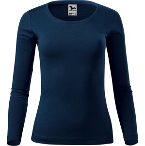 MALFINI® Dámské bavlněné triko Malfini s dlouhým rukávem 160 g/m Barva: modrá námořní, Velikost: XXL