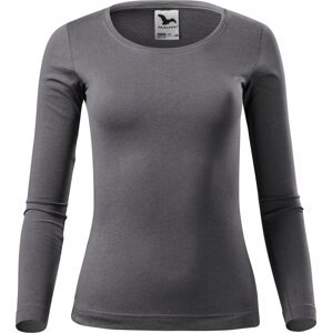 MALFINI® Dámské bavlněné triko Malfini s dlouhým rukávem 160 g/m Barva: šedá ocelová, Velikost: XXL