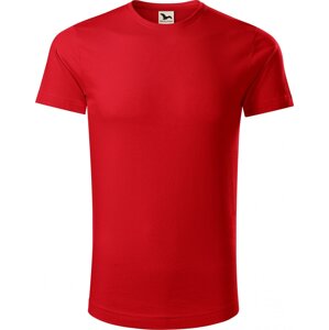MALFINI® Pánské rovné tričko Malfini z organické bavlny 160 g/m Barva: Červená, Velikost: XXL