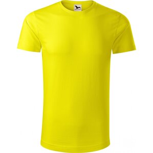 MALFINI® Pánské rovné tričko Malfini z organické bavlny 160 g/m Barva: žlutá citronová, Velikost: L