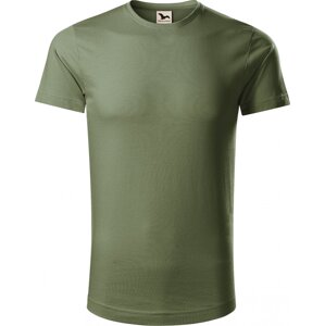 MALFINI® Pánské rovné tričko Malfini z organické bavlny 160 g/m Barva: zelená khaki, Velikost: 3XL