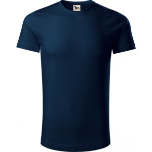 MALFINI® Pánské rovné tričko Malfini z organické bavlny 160 g/m Barva: modrá námořní, Velikost: L