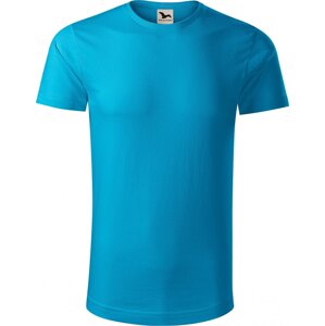 MALFINI® Pánské rovné tričko Malfini z organické bavlny 160 g/m Barva: Tyrkysová, Velikost: L