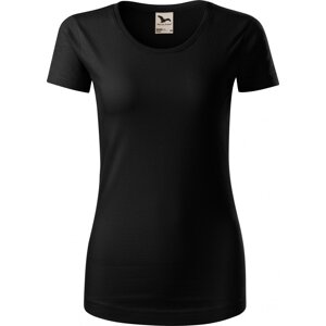 MALFINI® Dámské lehce vypasované tričko Malfini z organické bavlny 160 g/m Barva: Černá, Velikost: L