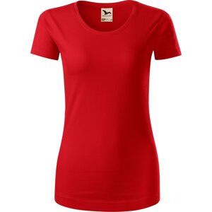 MALFINI® Dámské lehce vypasované tričko Malfini z organické bavlny 160 g/m Barva: Červená, Velikost: L