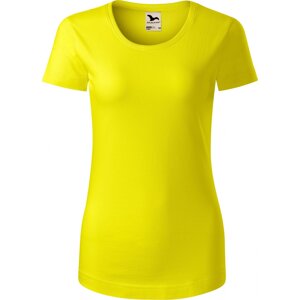 MALFINI® Dámské lehce vypasované tričko Malfini z organické bavlny 160 g/m Barva: žlutá citronová, Velikost: S