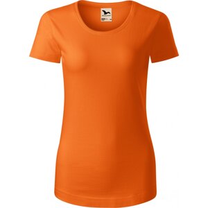 MALFINI® Dámské lehce vypasované tričko Malfini z organické bavlny 160 g/m Barva: Oranžová, Velikost: XXL