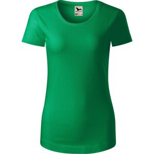 MALFINI® Dámské lehce vypasované tričko Malfini z organické bavlny 160 g/m Barva: zelená střední, Velikost: L