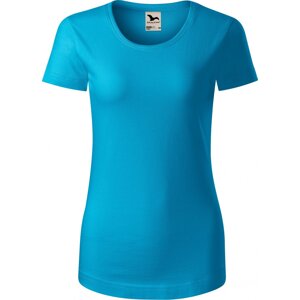 MALFINI® Dámské lehce vypasované tričko Malfini z organické bavlny 160 g/m Barva: Tyrkysová, Velikost: XXL
