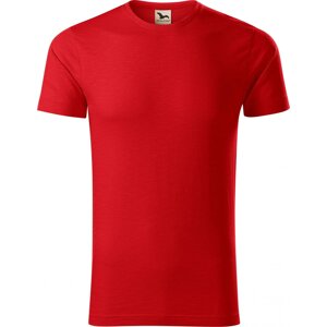 MALFINI® Pánské tričko Malfini z organické bavlny a provedení Slub 150 g/m Barva: Červená, Velikost: XXL