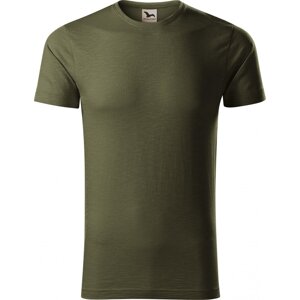 MALFINI® Pánské tričko Malfini z organické bavlny a provedení Slub 150 g/m Barva: military, Velikost: XXL