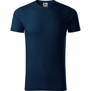 MALFINI® Pánské tričko Malfini z organické bavlny a provedení Slub 150 g/m Barva: modrá námořní, Velikost: 3XL