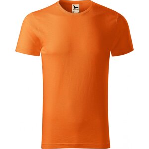 MALFINI® Pánské tričko Malfini z organické bavlny a provedení Slub 150 g/m Barva: Oranžová, Velikost: XXL
