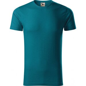 MALFINI® Pánské tričko Malfini z organické bavlny a provedení Slub 150 g/m Barva: modrá petrolejová, Velikost: XXL