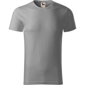 MALFINI® Pánské tričko Malfini z organické bavlny a provedení Slub 150 g/m Barva: starostříbrná, Velikost: XXL