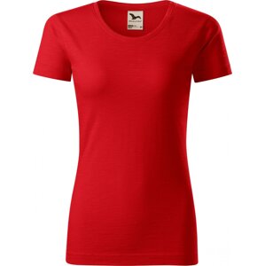 MALFINI® Dámské tričko Malfini z organické bavlny a provedení Slub 150 g/m Barva: Červená, Velikost: XS