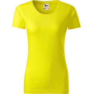 MALFINI® Dámské tričko Malfini z organické bavlny a provedení Slub 150 g/m Barva: žlutá citronová, Velikost: XXL