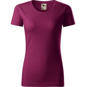 MALFINI® Dámské tričko Malfini z organické bavlny a provedení Slub 150 g/m Barva: Růžová fuchsiová, Velikost: L