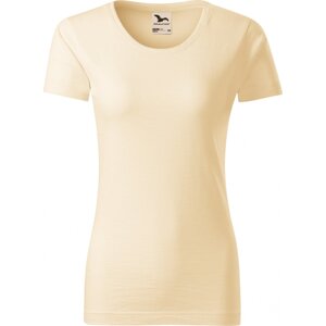 MALFINI® Dámské tričko Malfini z organické bavlny a provedení Slub 150 g/m Barva: mandlová, Velikost: S