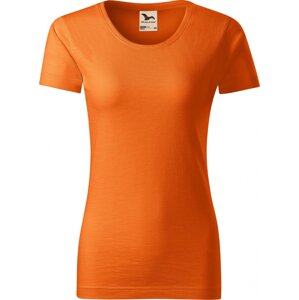 MALFINI® Dámské tričko Malfini z organické bavlny a provedení Slub 150 g/m Barva: Oranžová, Velikost: L