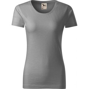MALFINI® Dámské tričko Malfini z organické bavlny a provedení Slub 150 g/m Barva: starostříbrná, Velikost: L