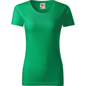 MALFINI® Dámské tričko Malfini z organické bavlny a provedení Slub 150 g/m Barva: zelená střední, Velikost: L