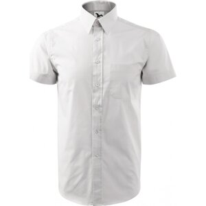 MALFINI® Pánská popelínová košile Chic Malfini s krátkým rukávem, 100% bavlna Barva: Bílá, Velikost: XXL