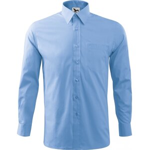 MALFINI® Pánská popelínová košile Malfini s dlouhým rukávem 100% bavlna Barva: modrá nebeská, Velikost: XXL