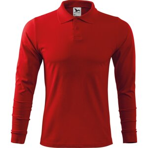 MALFINI® Pánská polokošile Malfini s dlouhým rukávem s manžetami 180 g/m Barva: Červená, Velikost: S
