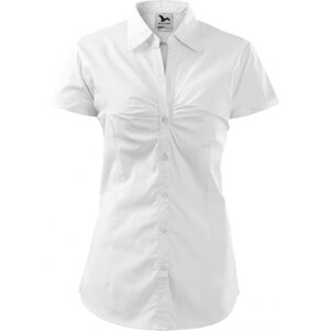 MALFINI® Dámská popelínová košile Chic s pásovými záševky Barva: Bílá, Velikost: XXL