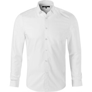 MALFINI® Pánská slim fit košile Dynamic Malfini Premium s dlouhým rukávem, 60% bavny Barva: Bílá, Velikost: S