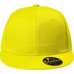 MALFINI® Bavlněná šestipanelová kšiltovka Rap s rovným kšiltem Barva: žlutá citronová, Velikost: nastavitelná