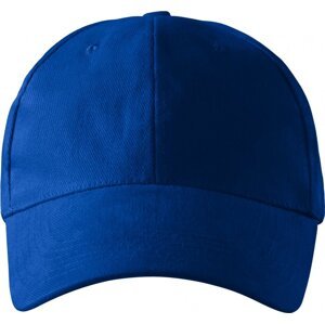 MALFINI® Dětská keprová čepice na suchý zip, 6 panelů Barva: modrá královská, Velikost: nastavitelná