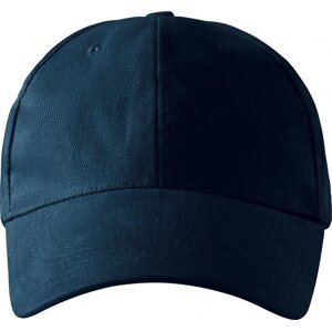 MALFINI® Dětská keprová čepice na suchý zip, 6 panelů Barva: modrá námořní, Velikost: nastavitelná