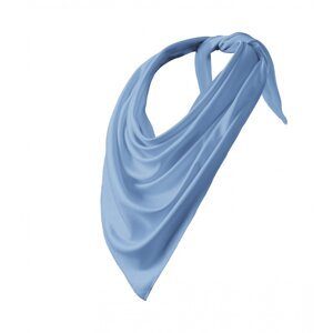 MALFINI® Pružný šátek ve tvaru trojúhelníku z polyesteru 65 x 65 x 92 cm Barva: modrá nebeská, Velikost: uni