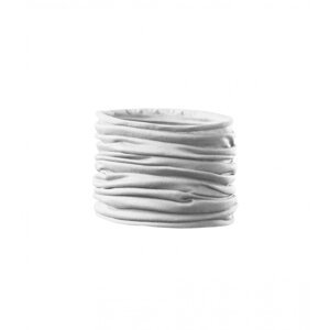 MALFINI® Víceúčelový unisex nákrčník Twister 100% polyester 50x26 cm Barva: Bílá, Velikost: uni