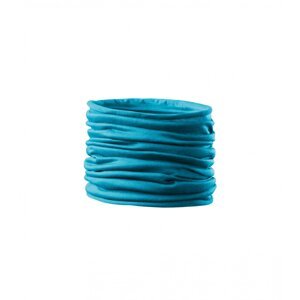 MALFINI® Víceúčelový unisex nákrčník Twister 100% polyester 50x26 cm Barva: Tyrkysová, Velikost: uni