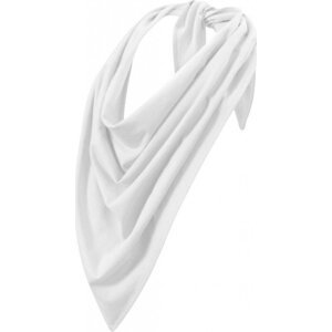 MALFINI® Trendový bavlněný šátek ve tvaru trojúhelníku 68 x 68 x 96 cm Barva: Bílá, Velikost: uni