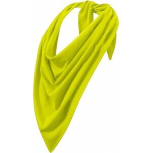 MALFINI® Trendový bavlněný šátek ve tvaru trojúhelníku 68 x 68 x 96 cm Barva: Limetková žlutá, Velikost: uni
