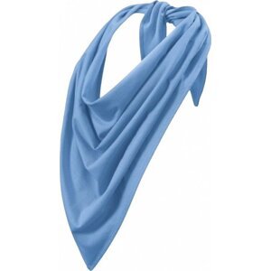 MALFINI® Trendový bavlněný šátek ve tvaru trojúhelníku 68 x 68 x 96 cm Barva: modrá nebeská, Velikost: uni