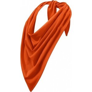 MALFINI® Trendový bavlněný šátek ve tvaru trojúhelníku 68 x 68 x 96 cm Barva: Oranžová, Velikost: uni