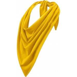 MALFINI® Trendový bavlněný šátek ve tvaru trojúhelníku 68 x 68 x 96 cm Barva: Žlutá, Velikost: uni